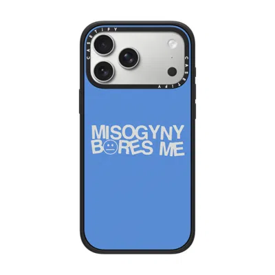 Casetify Iphone 17 Pro Max Case Matte Black Impact Case Magsafe Compatible  Misogyny Bores Me