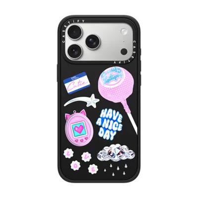 Casetify Iphone 17 Pro Max Case Matte Black Impact Case Magsafe Compatible  Y2k Collage