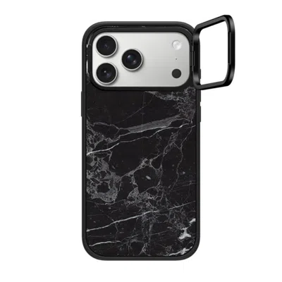Casetify Iphone 17 Pro Max Case Matte Black Impact Ring Stand Case Magsafe Compatible  Black Marble