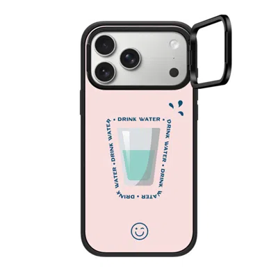 Casetify Iphone 17 Pro Max Case Matte Black Impact Ring Stand Case Magsafe Compatible  Hydrate Then Dominate 