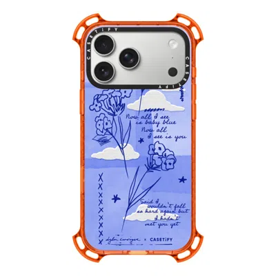 Casetify Iphone 17 Pro Max Case Orange Bounce Case Magsafe Compatible  Baby Blue