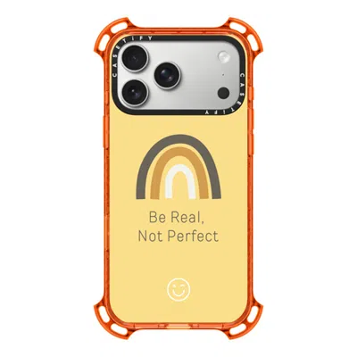 Casetify Iphone 17 Pro Max Case Orange Bounce Case Magsafe Compatible  Be Real, Not Perfect  In Yellow