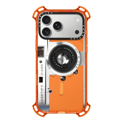 Casetify Iphone 17 Pro Max Case Orange Bounce Case Magsafe Compatible  Camera Case - Retro