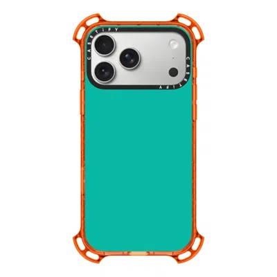 Casetify Iphone 17 Pro Max Case Orange Bounce Case Magsafe Compatible  Mint Green
