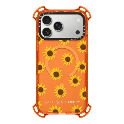 Casetify Iphone 17 Pro Max Case Orange Bounce Case Magsafe Compatible  Secret Sunflower