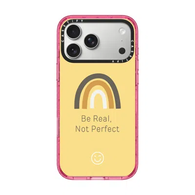 Casetify Iphone 17 Pro Max Case Pink Impact Case Magsafe Compatible  Be Real, Not Perfect