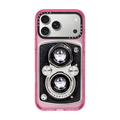 Casetify Iphone 17 Pro Max Case Pink Impact Case Magsafe Compatible  Camera Case - Vintage  In Metallic
