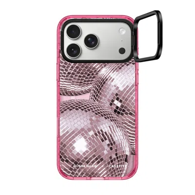 Casetify Iphone 17 Pro Max Case Pink Impact Ring Stand Case Magsafe Compatible  Alisha Marie Disco Baby Case 