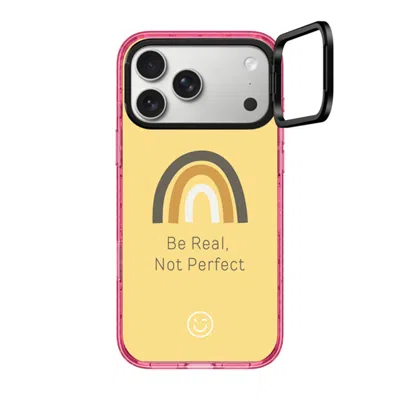 Casetify Iphone 17 Pro Max Case Pink Impact Ring Stand Case Magsafe Compatible  Be Real, Not Perfect  In Yellow