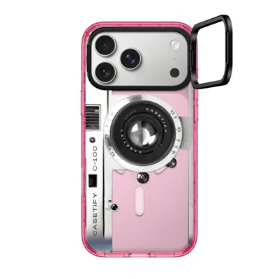 Casetify Iphone 17 Pro Max Case Pink Impact Ring Stand Case Magsafe Compatible  Camera Case - Retro