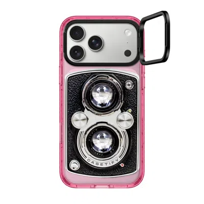 Casetify Iphone 17 Pro Max Case Pink Impact Ring Stand Case Magsafe Compatible  Camera Case - Vintage Casetif In Pattern