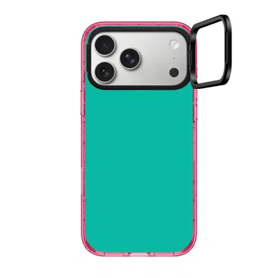 Casetify Iphone 17 Pro Max Case Pink Impact Ring Stand Case Magsafe Compatible  Mint Green