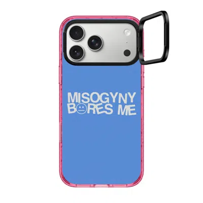 Casetify Iphone 17 Pro Max Case Pink Impact Ring Stand Case Magsafe Compatible  Misogyny Bores Me
