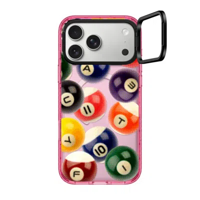 Casetify Iphone 17 Pro Max Case Pink Impact Ring Stand Case Magsafe Compatible  Sport Billiard