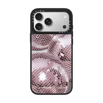 Casetify Iphone 17 Pro Max Case Silver On Black Mirror Case Magsafe Compatible  Alisha Marie Disco Baby Case 