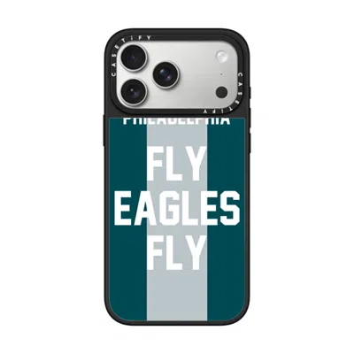 Casetify Iphone 17 Pro Max Case Silver On Black Mirror Case Magsafe Compatible  Superbowl - Fly Eagles Fly Ca