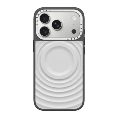 Casetify Iphone 17 Pro Max Case Silver On Grey Alloy Ripple Case  Alloy Ripple Case - Silver On Grey - Iphone