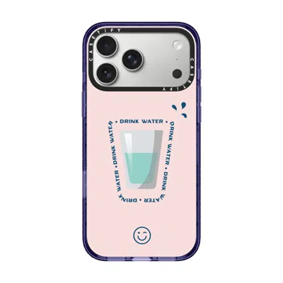 Casetify Iphone 17 Pro Max Case Soft Blue Impact Case Magsafe Compatible  Hydrate Then Dominate