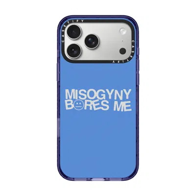 Casetify Iphone 17 Pro Max Case Soft Blue Impact Case Magsafe Compatible  Misogyny Bores Me