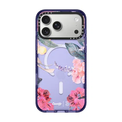 Casetify Iphone 17 Pro Max Case Soft Blue Impact Case Magsafe Compatible  Spring Design #2 - Floral Garden Ca