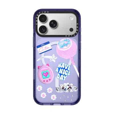 Casetify Iphone 17 Pro Max Case Soft Blue Impact Case Magsafe Compatible  Y2k Collage