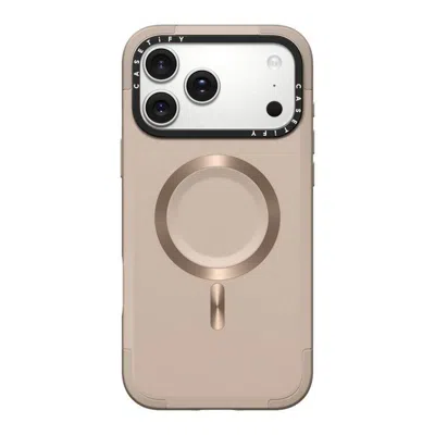 Casetify Iphone 17 Pro Max Case Taupe Force Case  Iphone 17 Pro Max - Force Case - Taupe  In Brown
