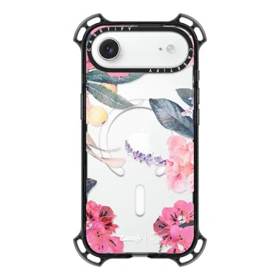 Casetify Iphone Air Case Black Bounce Case Magsafe Compatible  Spring Design #2 - Floral Garden