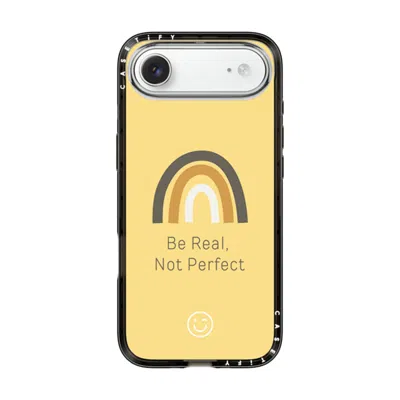 Casetify Iphone Air Case Black Compact Case Magsafe Compatible  Be Real, Not Perfect  In Yellow
