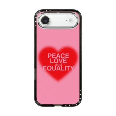 Casetify Iphone Air Case Black Compact Case Magsafe Compatible  Peace Love And Equality