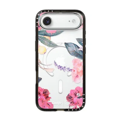 Casetify Iphone Air Case Black Compact Case Magsafe Compatible  Spring Design #2 - Floral Garden