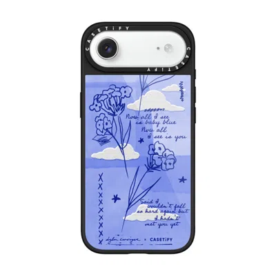 Casetify Iphone Air Case Black Glaze Case Magsafe Compatible  Baby Blue