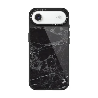 Casetify Iphone Air Case Black Glaze Case Magsafe Compatible  Black Marble