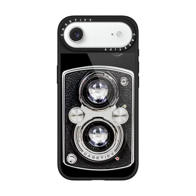 Casetify Iphone Air Case Black Glaze Case Magsafe Compatible  Camera Case - Vintage  In Pattern
