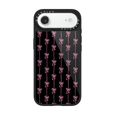Casetify Iphone Air Case Black Glaze Case Magsafe Compatible  Cottagecore Ballet Stripes