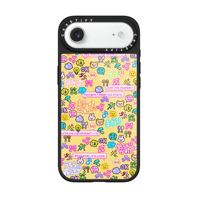 Casetify Iphone Air Case Black Glaze Case Magsafe Compatible  Emoji Paradise