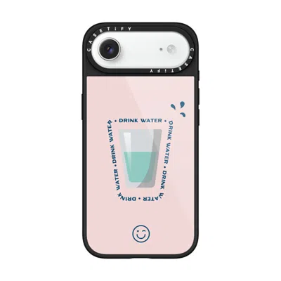 Casetify Iphone Air Case Black Glaze Case Magsafe Compatible  Hydrate Then Dominate  In Red