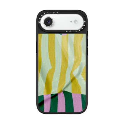 Casetify Iphone Air Case Black Glaze Case Magsafe Compatible  Pattern Afternoon At Capri