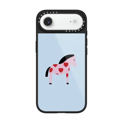 Casetify Iphone Air Case Black Glaze Case Magsafe Compatible  Pony With Red Heart - Blue Me Away