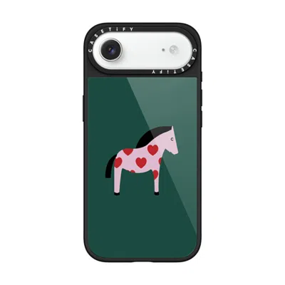Casetify Iphone Air Case Black Glaze Case Magsafe Compatible  Pony With Red Heart - Mossy Mystery