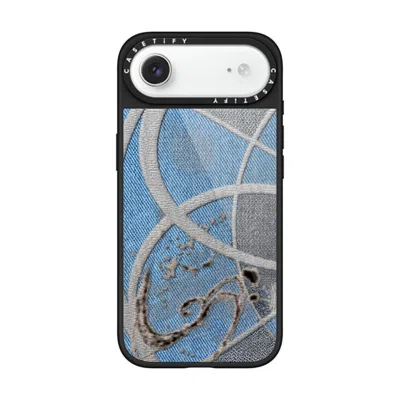 Casetify Iphone Air Case Black Glaze Case Magsafe Compatible  Surrealism Cyber Denim