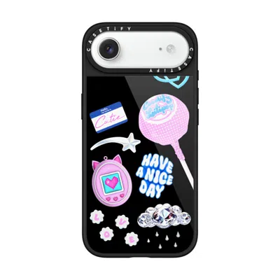 Casetify Iphone Air Case Black Glaze Case Magsafe Compatible  Y2k Collage