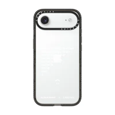 Casetify Iphone Air Case Black Impact Case  Alisha Marie Social Battery Case