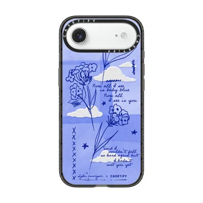 Casetify Iphone Air Case Black Impact Case  Baby Blue