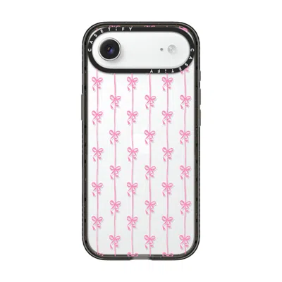 Casetify Iphone Air Case Black Impact Case  Cottagecore Ballet Stripes