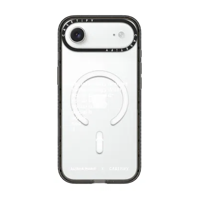 Casetify Iphone Air Case Black Impact Case Magsafe Compatible  Alisha Marie Social Battery Case