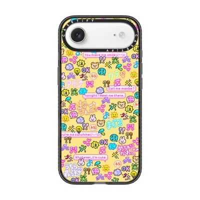 Casetify Iphone Air Case Black Impact Case Magsafe Compatible  Emoji Paradise