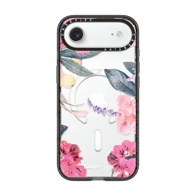Casetify Iphone Air Case Black Impact Case Magsafe Compatible  Spring Design #2 - Floral Garden