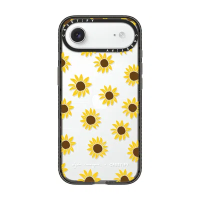 Casetify Iphone Air Case Black Impact Case  Secret Sunflower