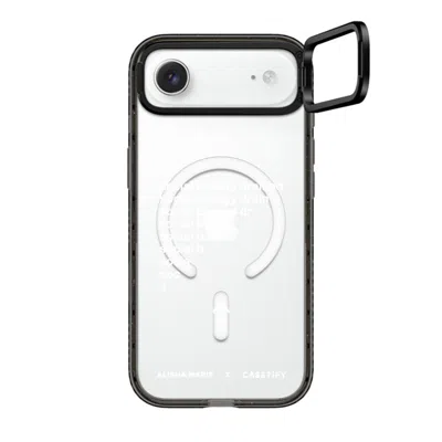 Casetify Iphone Air Case Black Impact Ring Stand Case Magsafe Compatible  Alisha Marie Social Battery Case Ca