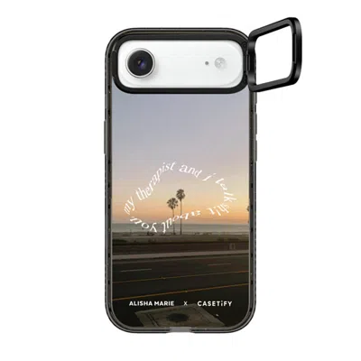 Casetify Iphone Air Case Black Impact Ring Stand Case Magsafe Compatible  Alisha Marie Sunsets & Therapy Case
